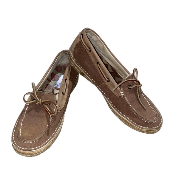 Sperry Slip On Moccasin Style Boat Deck Shoes sz 8.5 - Picture 1 of 8